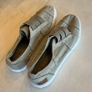 Greenish grey loafers